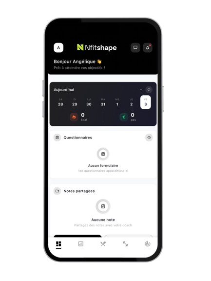 Interface de l'application NfitShape